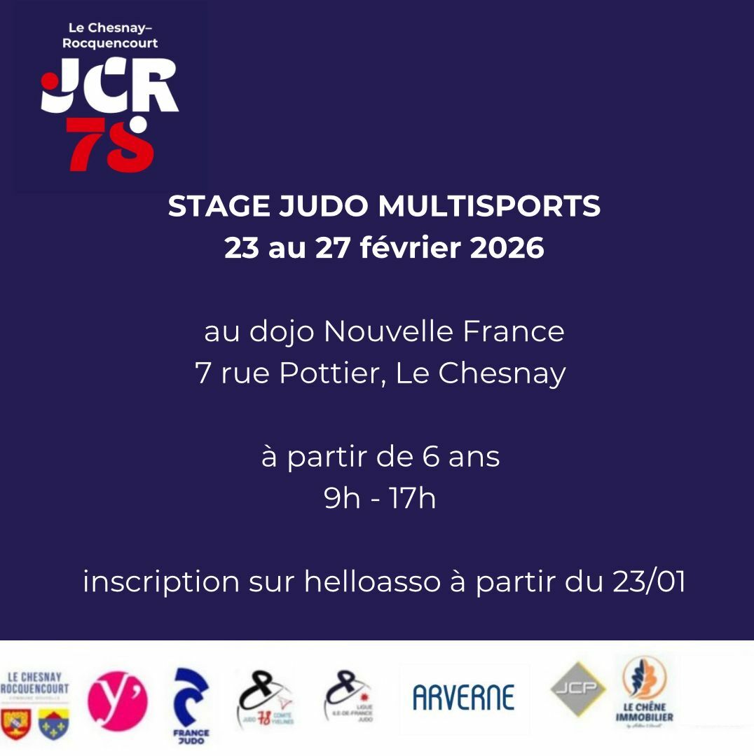 Stage Judo Multisports Février 2026 - ouvert hors JCR78 avec licence